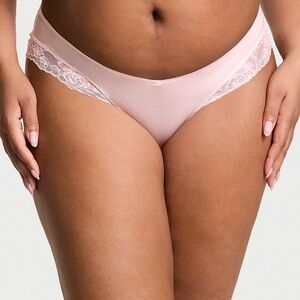 New Victoria's Secret Rose Lace-Trim High-Leg Cheeky Panty
